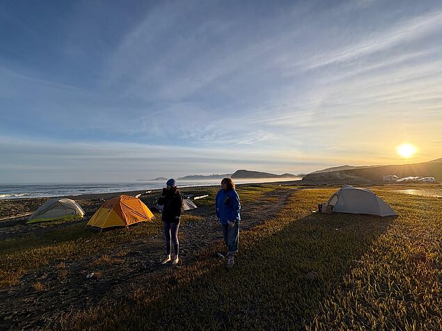picture of campsite on Kodiak Island
