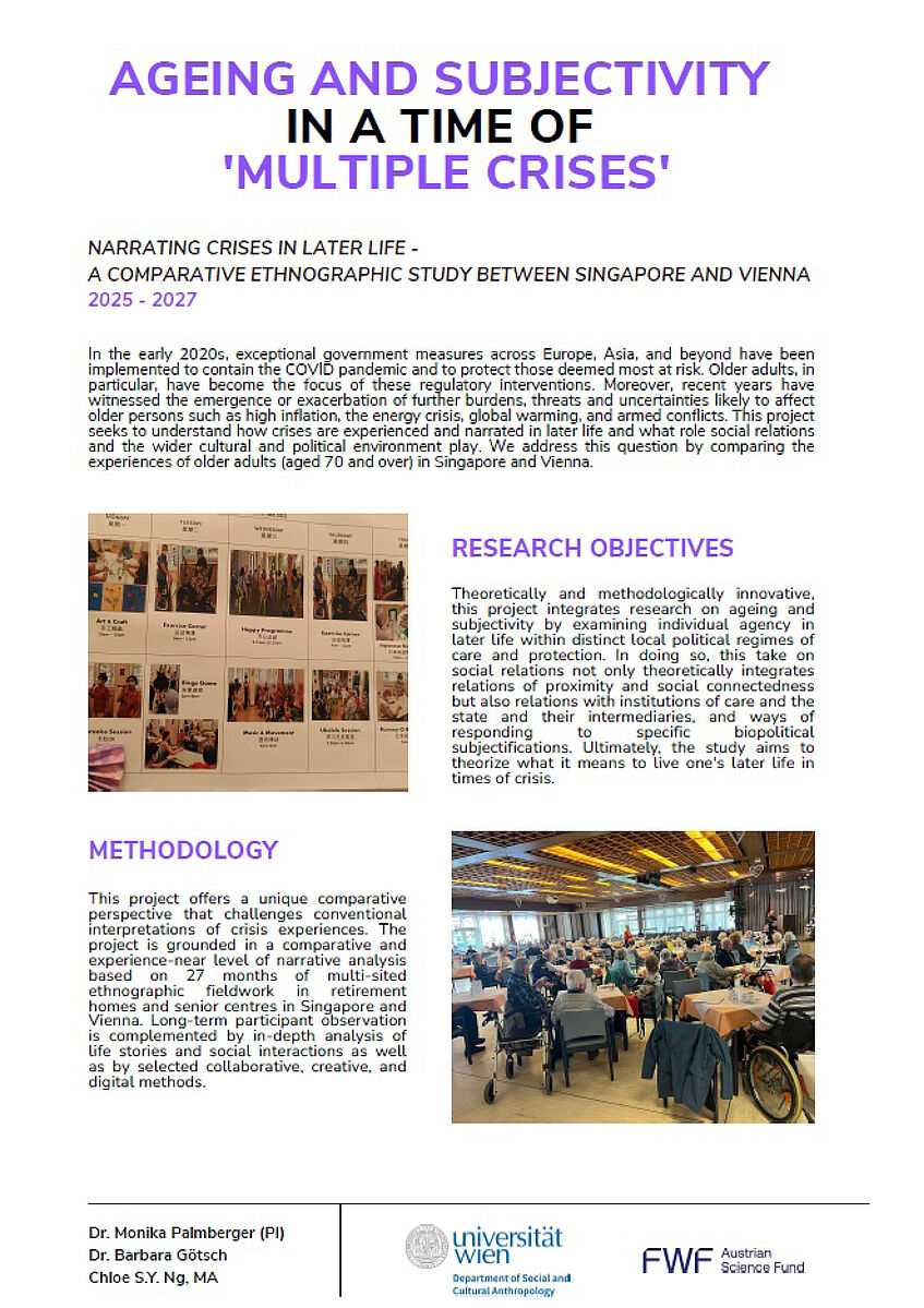 poster of project: Ageing and Subjectivity in a Time of ´Multiple Crises´: Narrating crises in later life